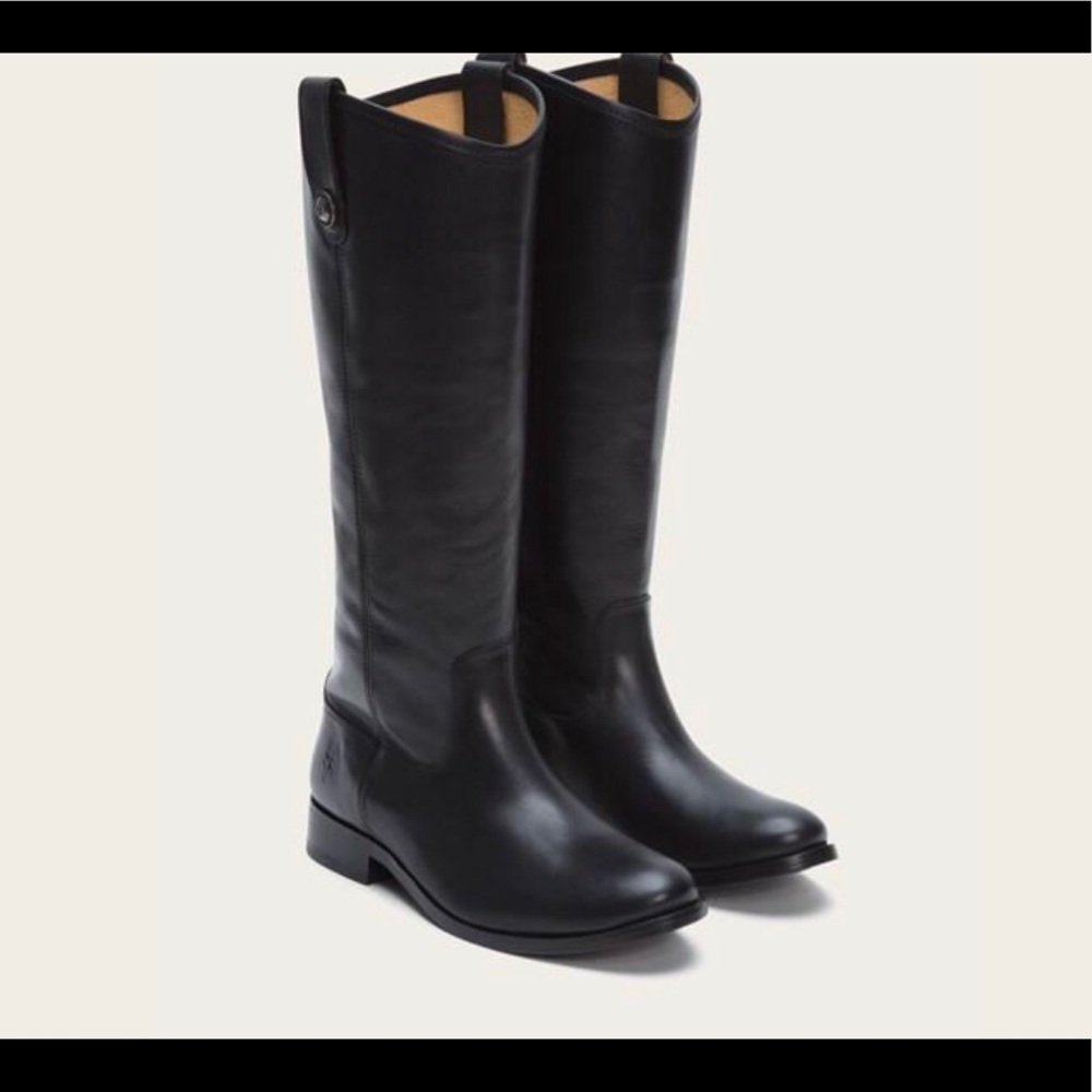 Frye Melissa Button Leather Riding Boot